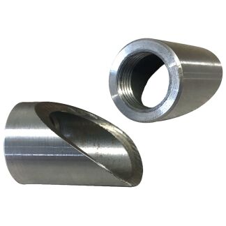 30 Degree O2 Oxygen Sensor Port Bungs Coped For Exhaust Tubing | Twisted Choppers