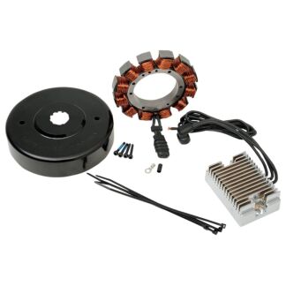 32 Amp Charging System For Evolution Harley Davidson Engines - Chrome | Twisted Choppers