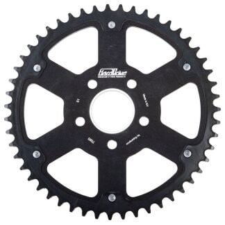 Black Carbon Tooth Rear Sprocket 530 Chain Drive Fits 1984-Up Harley Davidson - 48 Tooth | Twisted Choppers