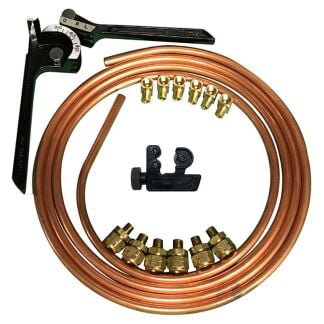 Copper Hard Oil Line Kit For Harley Davidson Motorcycles, Choppers And Bobbers | Twisted Choppers