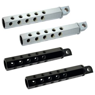 Hex Machine Gun Driver Foot Pegs For Harley Davidson | Twisted Choppers