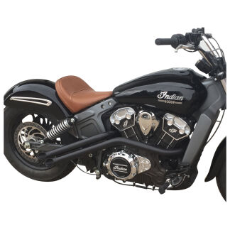 Retaliator Slash Cut Exhaust Header For Indian Scout | Twisted Choppers