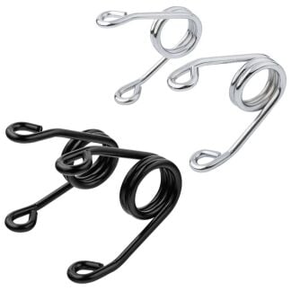Motorcycle Solo Seat Springs Scissor Hairpin Style Left & Right - 3 Inch, Black | Twisted Choppers