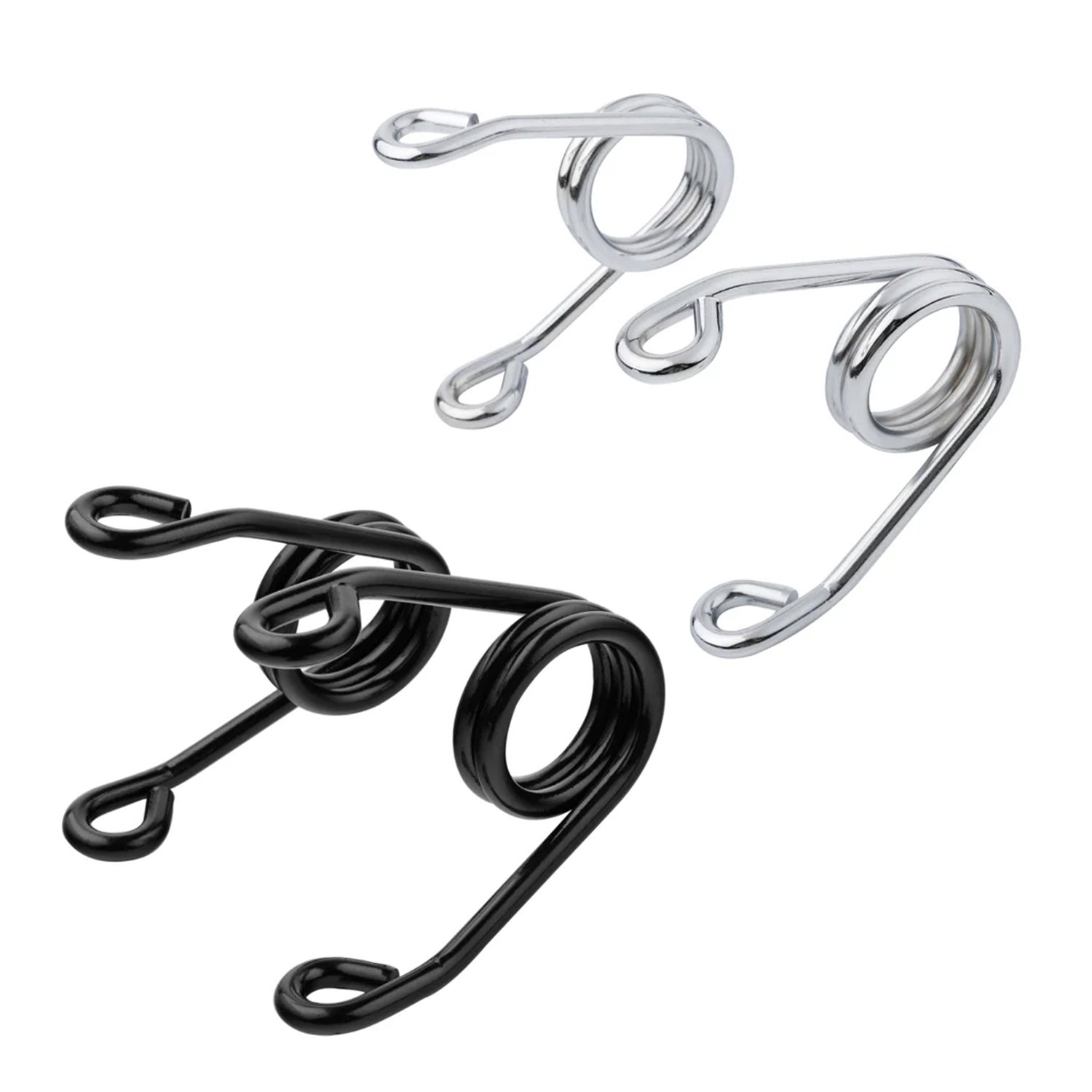 Motorcycle Solo Seat Springs Scissor Hairpin Style Left & Right - 3 Inch, Black | Twisted Choppers
