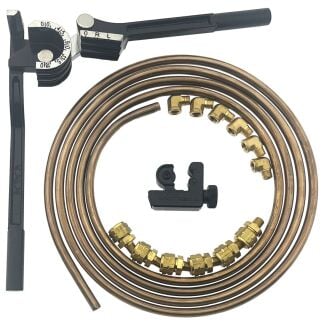 Nickel-Copper Hard Oil Line Kit For Harley and Custom Motorcycles | Twisted Choppers