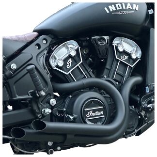 Backdraft Slash Cut Exhaust Header For Indian Scout | Twisted Choppers